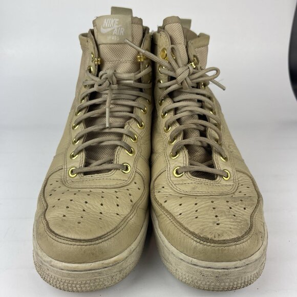 Nike Air Force 1 SF Men's Mid Zipper  Mushroom Size 8.5 Shoes/Sneaker 917753-200 - Picture 4 of 8